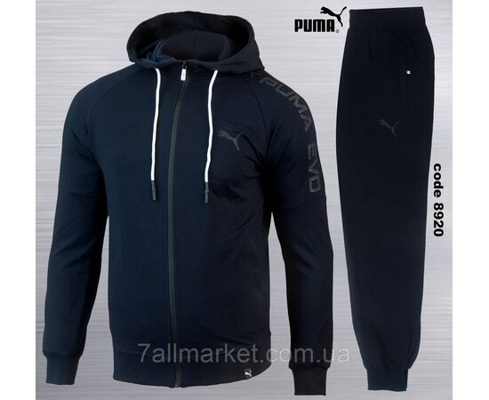 Фотография Спортивный мужской костюм на молнии PUMA размеры S-2XL (4цв) "REMAIN" недорого от прямого поставщика, изображение 2