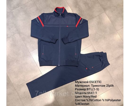 Фотография Спортивный мужской костюм ESCETIC батал  размеры 54-62 (6цв) "REMAIN" купить недорого от прямого поставщика, изображение 2