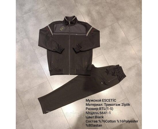 Фотография Спортивный мужской костюм ESCETIC батал  размеры 54-62 (6цв) "REMAIN" купить недорого от прямого поставщика, изображение 3