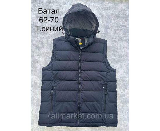 Жилетка чоловіча демісезонна, молодіжна/батал розміри 62-70 "SPORT" недорого від прямого постачальника, зображення 3