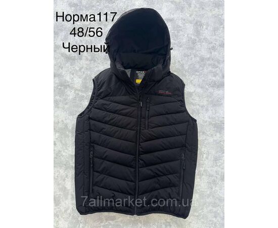 Жилетка чоловіча демісезонна, молодіжна розміри 48-56 (4 кв) "SPORT" недорого від прямого постачальника, зображення 4