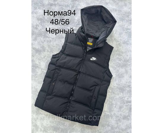 Жилетка чоловіча демісезонна, молодіжна розміри 48-56 (4 кв) "SPORT" недорого від прямого постачальника, зображення 2