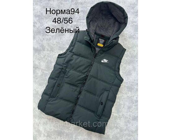 Жилетка чоловіча демісезонна, молодіжна розміри 48-56 (4 кв) "SPORT" недорого від прямого постачальника, зображення 3