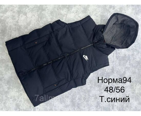 Жилетка чоловіча демісезонна, молодіжна розміри 48-56 (4 кв) "SPORT" недорого від прямого постачальника, зображення 4