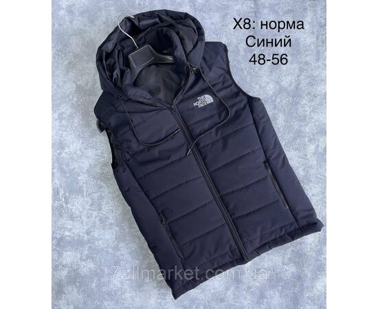 Жилетка чоловіча демісезонна стьобана, розміри 48-56 (4цв) "L&K" купити недорого від прямого постачальника, зображення 4