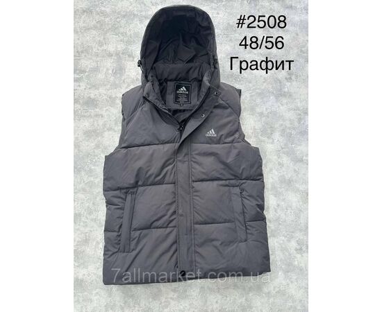 Жилетка чоловіча демісезонна, молодіжна розміри 48-56 (4 кв) "SPORT" недорого від прямого постачальника, зображення 2