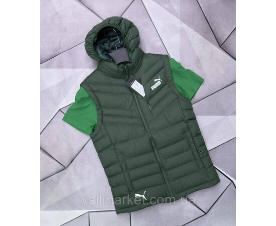 Жилетка чоловіча плащівка, стьобана р-ри L-4XL(4кв) "MACCALI" недорого від прямого постачальника, зображення 4