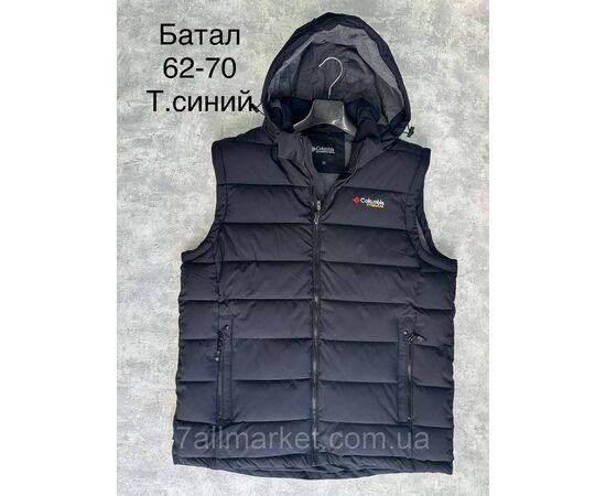 Жилетка чоловіча демісезонна, молодіжна батал розміри 62-70 (3цв) "SPORT" недорого від прямого постачальника, зображення 2
