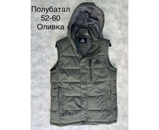 Фотография Жилетка мужская демисезонная, молодёжная полу-батал размеры 52-60 (3цв) "SPORT" недорого от прямого поставщика, изображение 3