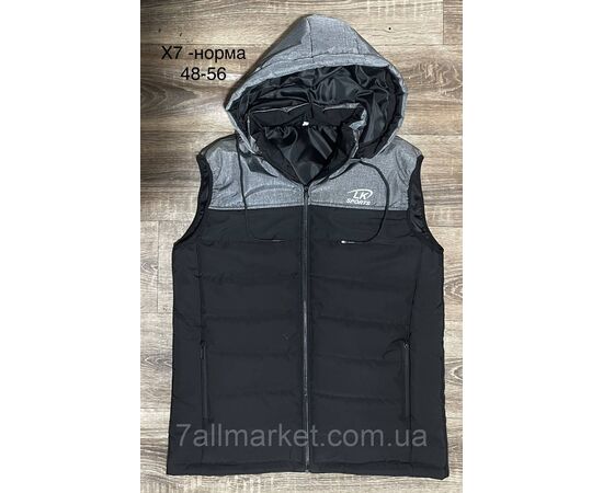 Жилетка мужская демисезонная стёганая, размеры 48-56 (4цв) "L&K" купить недорого от прямого поставщика, изображение 3 Фотография Жилетка мужская демисезонная стёганая, размеры 48-56 (4цв) "L&K" купить недорого от прямого поставщика, изображение 3