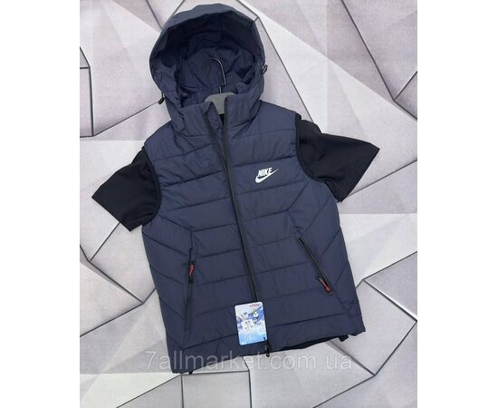 Жилетка мужская плащёвка, стёганная  NIKE р-ры 48-56 (3цв) "MACCALI" недорого от прямого поставщика, изображение 2 Фотография Жилетка мужская плащёвка, стёганная  NIKE р-ры 48-56 (3цв) "MACCALI" недорого от прямого поставщика, изображение 2