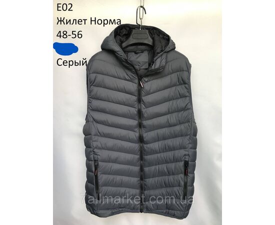 Жилетка демисезонная мужская стёганная  р-ры 48-56 (4цв) "NEW NOCE" купить недорого от прямого поставщика, изображение 2 Фотография Жилетка демисезонная мужская стёганная  р-ры 48-56 (4цв) "NEW NOCE" купить недорого от прямого поставщика, изображение 2