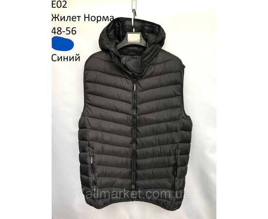 Жилетка демисезонная мужская стёганная  р-ры 48-56 (4цв) "NEW NOCE" купить недорого от прямого поставщика, изображение 3 Фотография Жилетка демисезонная мужская стёганная  р-ры 48-56 (4цв) "NEW NOCE" купить недорого от прямого поставщика, изображение 3