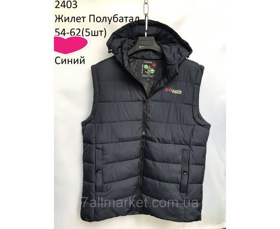 Жилетка демисезонная мужская COLUMBIA батал  р-ры 54-62 (3цв) "NEW NOCE" купить недорого от прямого поставщика, изображение 2 Фотография Жилетка демисезонная мужская COLUMBIA батал  р-ры 54-62 (3цв) "NEW NOCE" купить недорого от прямого поставщика, изображение 2