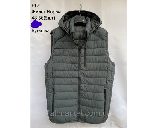 Жилетка демісезонна чоловіча стьобана р-ри 48-56 (3кв) "NEW NOCE" купити недорого від прямого постачальника, зображення 2 Жилетка демісезонна чоловіча стьобана р-ри 48-56 (3кв) "NEW NOCE" купити недорого від прямого постачальника, зображення 2