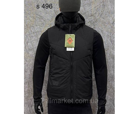 Жилетка чоловіча плащівка/утеплена р-ри L-4XL (5 кв) "PROSTOMEN" недорого від прямого постачальника, зображення 2 Жилетка чоловіча плащівка/утеплена р-ри L-4XL (5 кв) "PROSTOMEN" недорого від прямого постачальника, зображення 2