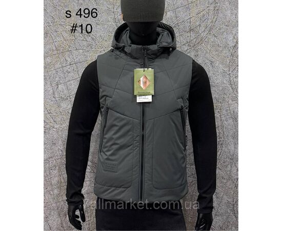 Жилетка чоловіча плащівка/утеплена р-ри L-4XL (5 кв) "PROSTOMEN" недорого від прямого постачальника, зображення 3 Жилетка чоловіча плащівка/утеплена р-ри L-4XL (5 кв) "PROSTOMEN" недорого від прямого постачальника, зображення 3