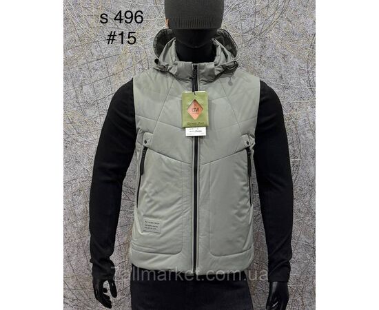 Жилетка чоловіча плащівка/утеплена р-ри L-4XL (5 кв) "PROSTOMEN" недорого від прямого постачальника, зображення 5 Жилетка чоловіча плащівка/утеплена р-ри L-4XL (5 кв) "PROSTOMEN" недорого від прямого постачальника, зображення 5