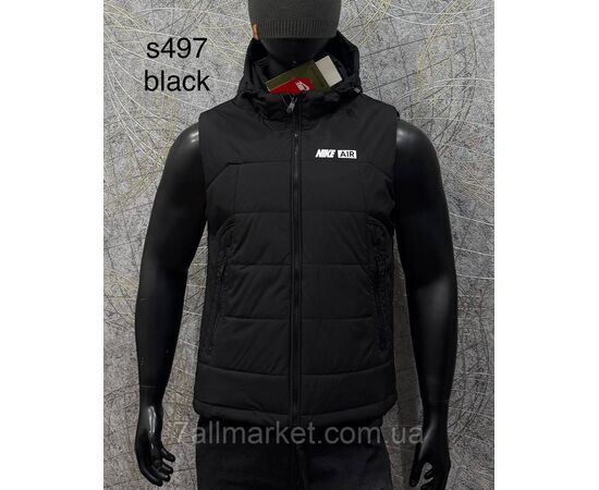 Жилетка чоловіча плащівка/водовідштовхувальна р-ри L-4XL (5 кв) "PROSTOMEN" недорого від прямого постачальника, зображення 2