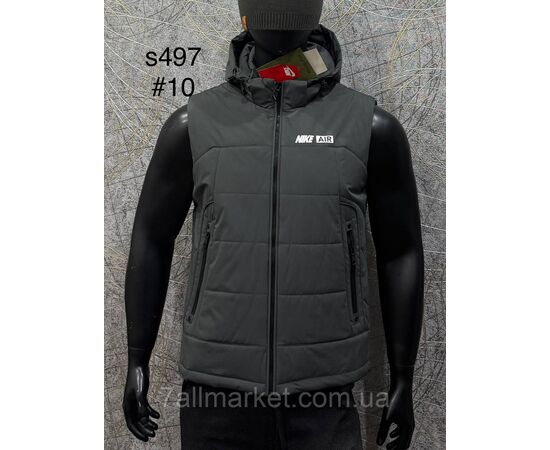 Жилетка чоловіча плащівка/водовідштовхувальна р-ри L-4XL (5 кв) "PROSTOMEN" недорого від прямого постачальника, зображення 3