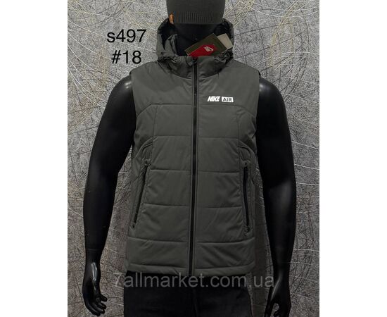 Жилетка чоловіча плащівка/водовідштовхувальна р-ри L-4XL (5 кв) "PROSTOMEN" недорого від прямого постачальника, зображення 4