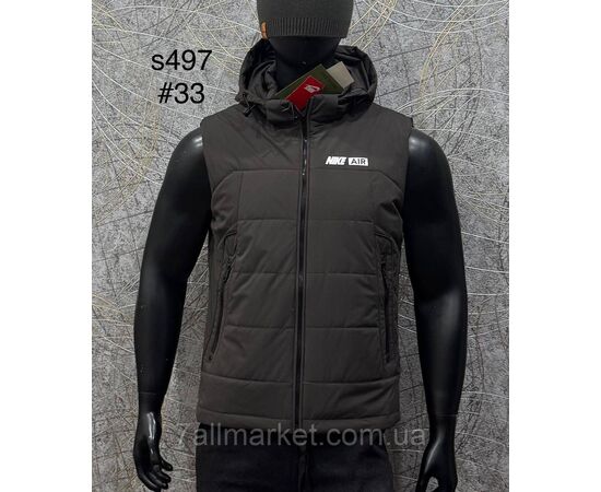 Жилетка чоловіча плащівка/водовідштовхувальна р-ри L-4XL (5 кв) "PROSTOMEN" недорого від прямого постачальника, зображення 5