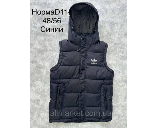 Жилетка чоловіча демісезонна, молодіжна розміри 48-56 (3кв) "SPORT" недорого від прямого постачальника, зображення 3