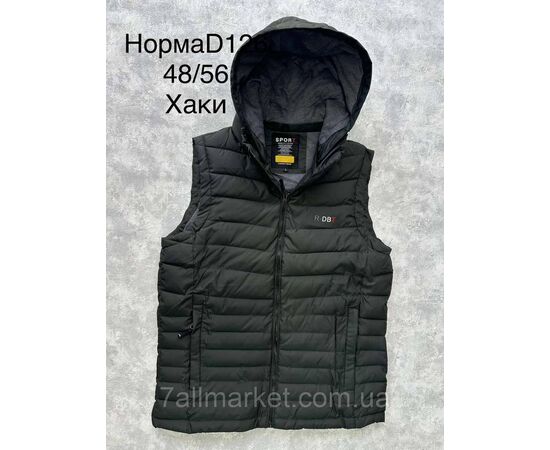 Жилетка чоловіча демісезонна, молодіжна розміри 48-56 (4 кв) "SPORT" недорого від прямого постачальника, зображення 2