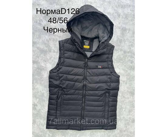 Жилетка чоловіча демісезонна, молодіжна розміри 48-56 (4 кв) "SPORT" недорого від прямого постачальника, зображення 4