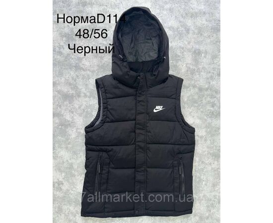 Жилетка чоловіча демісезонна, молодіжна розміри 48-56 (6 кв) "SPORT" недорого від прямого постачальника, зображення 2