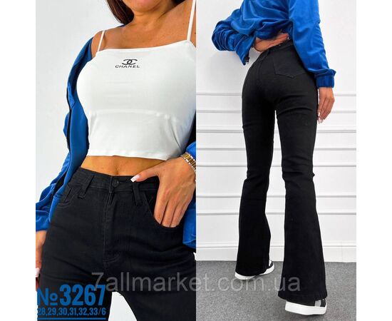 Фотография Жіночий чорний кльош розмірний ряд 28,29,30,31,32,33 "PARTNERS" недорого от прямого поставщика, изображение 3