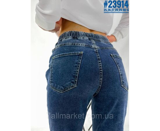 Фотография Джинсы с поясом на резинке размерный ряд 25,26,27,28,29,30 "PARTNERS" недорого от прямого поставщика, изображение 3