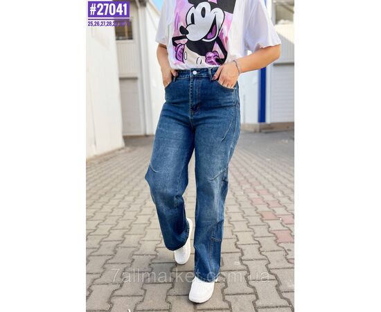 Фотография Джинсы женские с завышенной талией размерный ряд 25,26,27,28,29,30 "PARTNERS" недорого от прямого поставщика, изображение 2