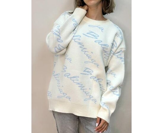 Светр жіночий 6001 white-l.blue р.44-48 "Kosta" недорого оптом від прямого постачальника Светр жіночий 6001 white-l.blue р.44-48 "Kosta" недорого оптом від прямого постачальника