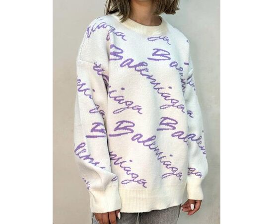 Свитер женский 6001 white-lilac р.44-48 "Kosta" недорого оптом от прямого поставщика Фотография Свитер женский 6001 white-lilac р.44-48 "Kosta" недорого оптом от прямого поставщика