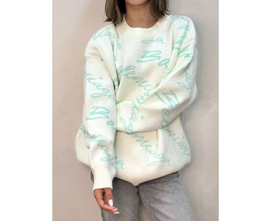 Свитер женский 6001 white-mint р.44-48 "Kosta" недорого оптом от прямого поставщика Фотография Свитер женский 6001 white-mint р.44-48 "Kosta" недорого оптом от прямого поставщика