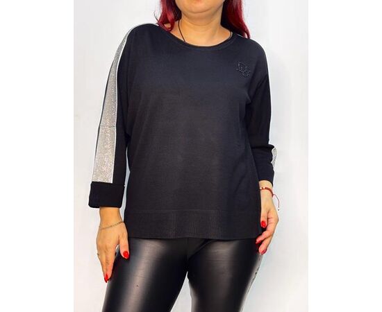 Светр жіночий 814 black р.48-52 "Kosta" недорого оптом від прямого постачальника Светр жіночий 814 black р.48-52 "Kosta" недорого оптом від прямого постачальника