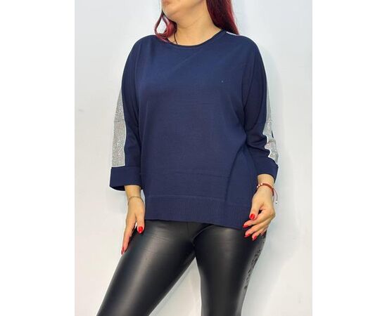 Светр жіночий 814 navy р.48-52 "Kosta" недорого оптом від прямого постачальника Светр жіночий 814 navy р.48-52 "Kosta" недорого оптом від прямого постачальника