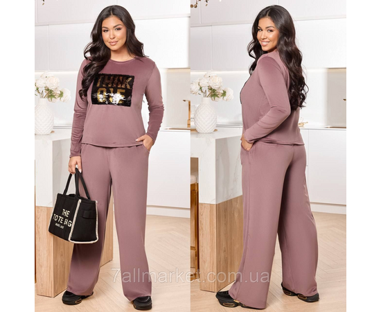 Костюм жіночий спортивний велюровий (46-60) "LADA" недорогий від прямого постачальника, зображення 2