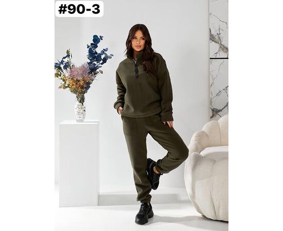 Костюм спортивный женский 90-3 khaki р.46-52 "ZLATA" недорого оптом от прямого поставщика Фотография Костюм спортивный женский 90-3 khaki р.46-52 "ZLATA" недорого оптом от прямого поставщика