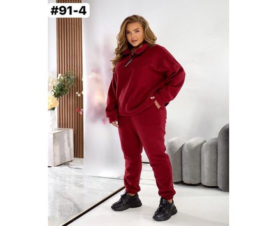 Костюм спортивный женский 91-4 wine р.54-60 "ZLATA" недорого оптом от прямого поставщика Фотография Костюм спортивный женский 91-4 wine р.54-60 "ZLATA" недорого оптом от прямого поставщика
