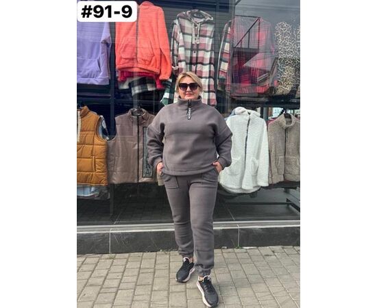 Костюм спортивный женский 91-9 grey р.54-60 "ZLATA" недорого оптом от прямого поставщика Фотография Костюм спортивный женский 91-9 grey р.54-60 "ZLATA" недорого оптом от прямого поставщика
