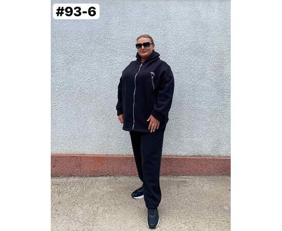 Костюм спортивный женский 93-6 black р.50-60 "ZLATA" недорого оптом от прямого поставщика Фотография Костюм спортивный женский 93-6 black р.50-60 "ZLATA" недорого оптом от прямого поставщика