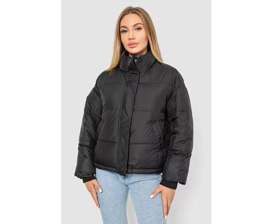 Куртка жіноча демісезонна 888 black р.S-L "Seven Group" недорого оптом від прямого постачальника, зображення 2