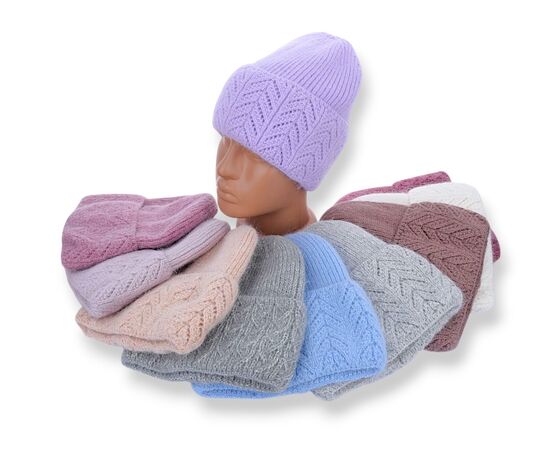 Шапка зимова жіноча Y143 mix р.54-58 "Red Hat" недорого оптом від прямого постачальника Шапка зимова жіноча Y143 mix р.54-58 "Red Hat" недорого оптом від прямого постачальника