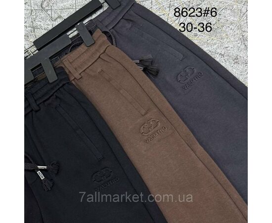 Спортивні штани чоловічі, на манжеті розміри 30-36 (3 кв) "PROSTOMEN" недорого від прямого постачальника, зображення 2