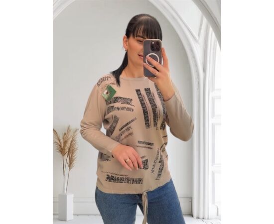 Свитер женский 25218 beige р.46-52 "PULSE" недорого оптом от прямого поставщика Фотография Свитер женский 25218 beige р.46-52 "PULSE" недорого оптом от прямого поставщика