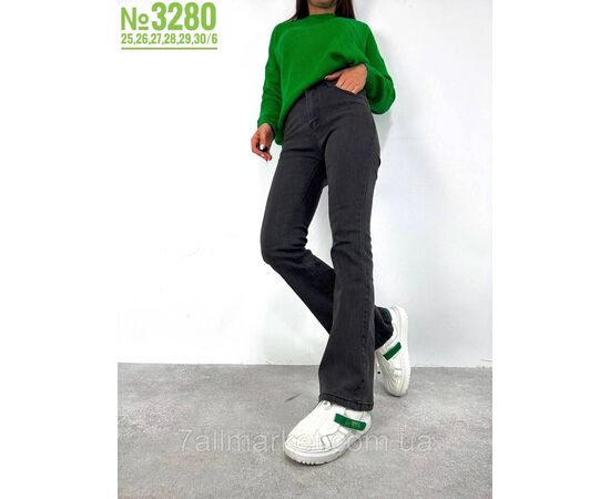 Фотография СЕРЫЕ ДЖИНСЫ КЛЕШ РАЗМЕРНЫЙ РЯД 25,25,27,28,29,30 "PARTNERS" недорого от прямого поставщика, изображение 2