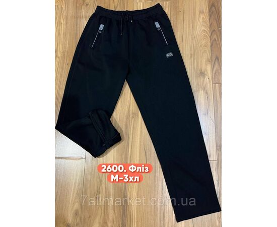 Спортивні штани чоловічі, прямі на флісі розміри M-3XL (3кв)"STELLA" недорого від прямого постачальника, зображення 3