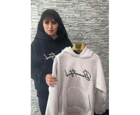 Худи женское 1033 grey р.one size "Newe" недорого оптом от прямого поставщика Фотография Худи женское 1033 grey р.one size "Newe" недорого оптом от прямого поставщика